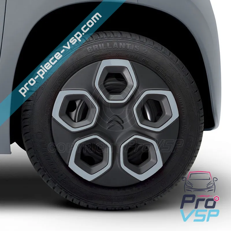 Lot de 4 enjoliveurs pour Citroën Ami / Bleu