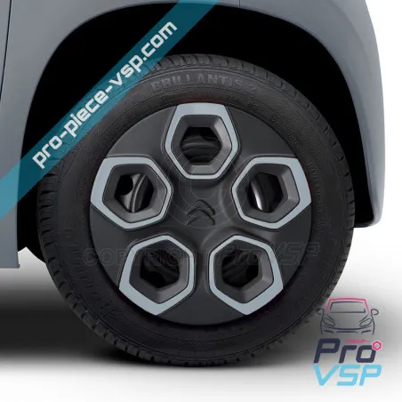 O mulțime de 4 hubcaps pentru Citroën Ami / Albastru