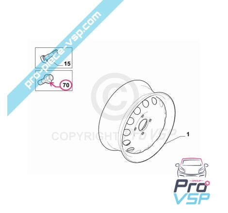 Wheel bolt