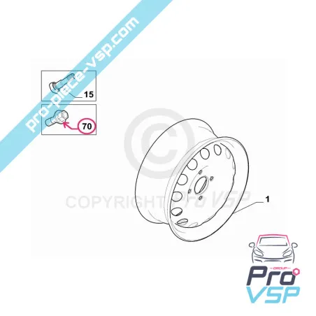 Pyöränpultti Citroën Ami / Opel Rocks-E / Fiat Topolino