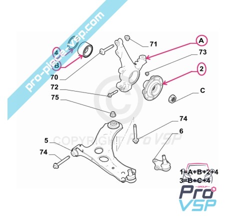 Front left rocket pivot