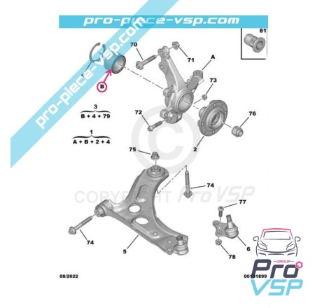 Front wheel bearing