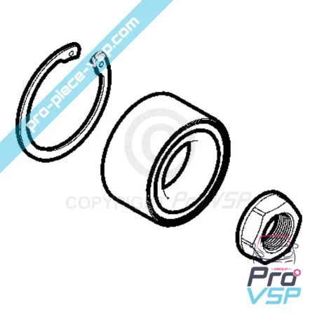 Rolamento de roda antes da origem para Citroën Ami 2ª edição / Opel Rocks-E / Fiat Topolino