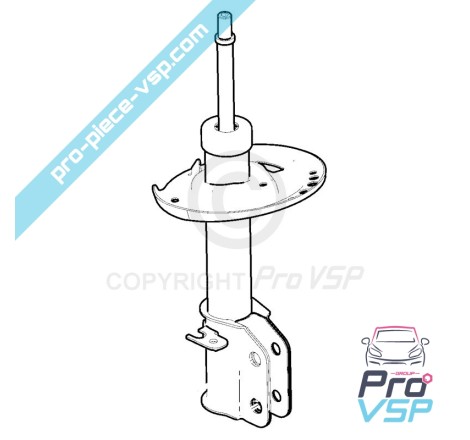 Front shock absorber