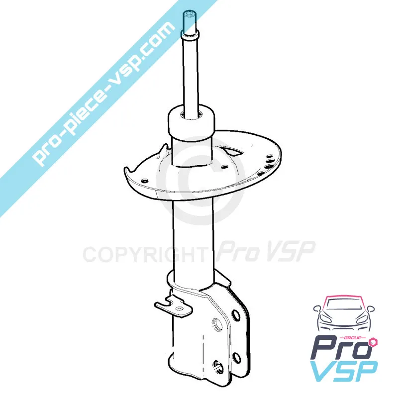 Original shock absorber for Citroën Ami 2nd assembly / Opel Rocks-E / Fiat Topolino
