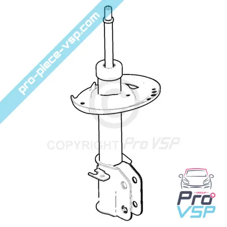 Amortecedor antes da origem para Citroën Ami 2ª edição / Opel Rocks-E / Fiat Topolino