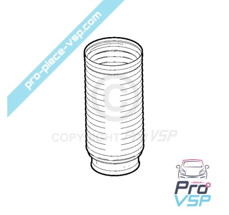 Front shock absorber rod protection