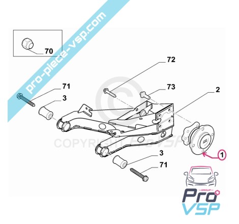 Rear wheel hub