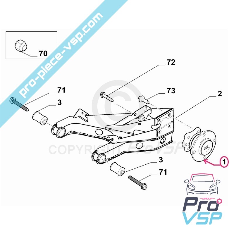 Rear wheel hub