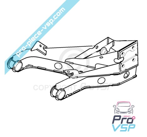 Left rear suspension arm