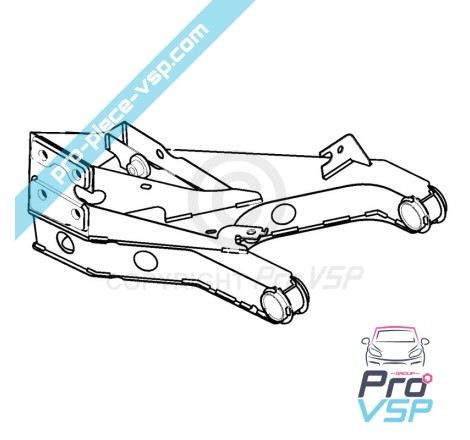 Right rear suspension arms