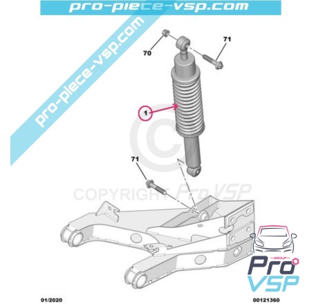 Rear shock absorber