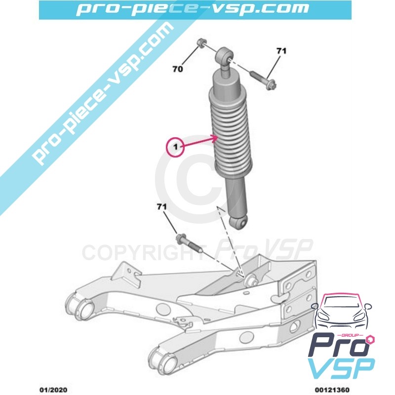 Rear shock absorber