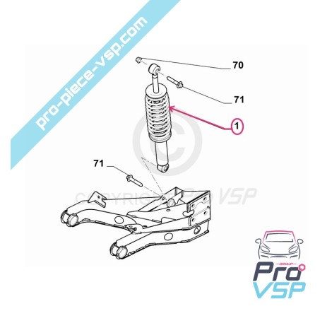 Rear shock absorber