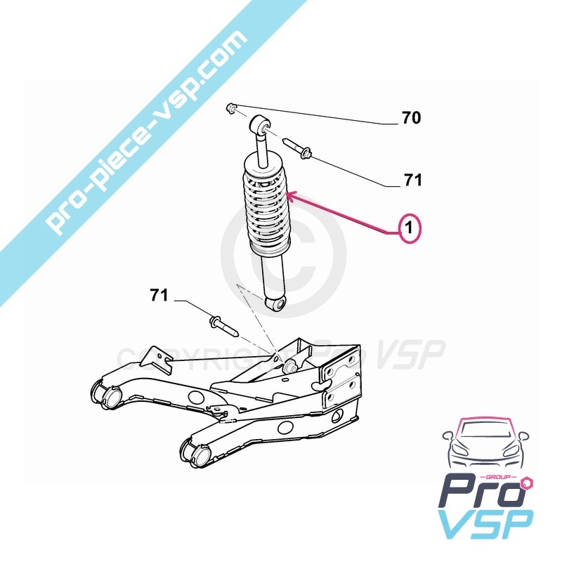 Rear shock absorber