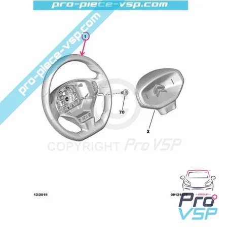 Volant pour Citroën Ami / Opel Rocks-E
