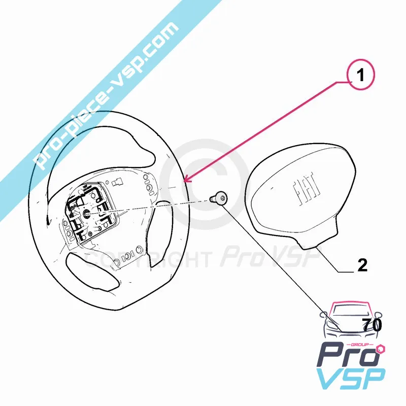 Flywheel pentru Fiat Topolino