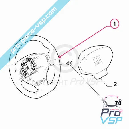 Flywheel pentru Fiat Topolino
