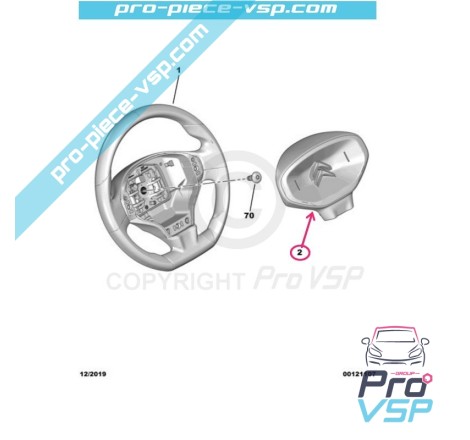 Steering wheel center