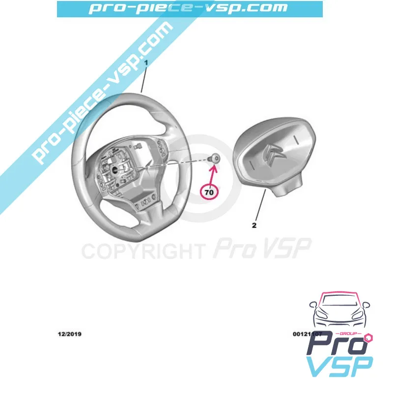 Hjulskruv för Citroën Ami / Opel Rocks-E / Fiat Topolino