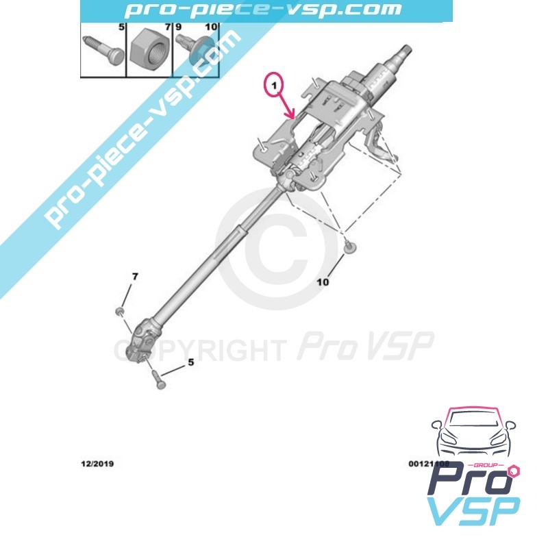 Steering column