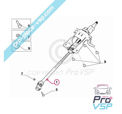 Steering column