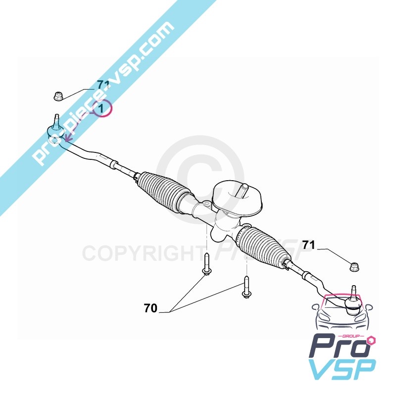 Steering rack