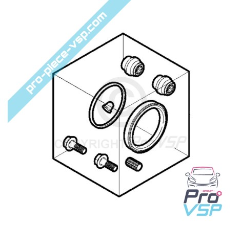 Kit repair brake caliper