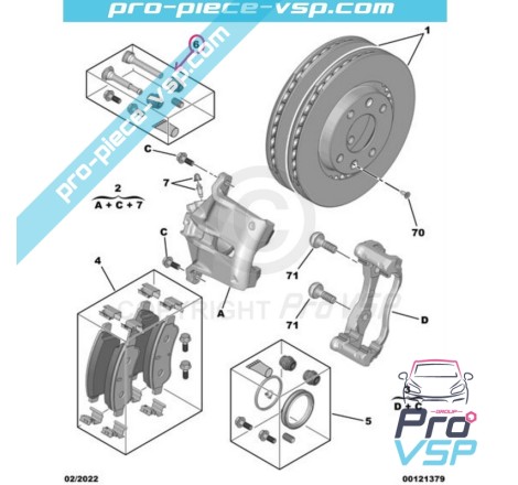 Brake Caliper Kit Front Brake