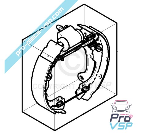 Origem da mandíbula traseira para Citroën Ami / Opel Rocks-E / Fiat Topolino / Pré-montado