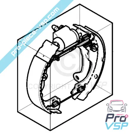 Origem da mandíbula traseira para Citroën Ami / Opel Rocks-E / Fiat Topolino / Pré-montado