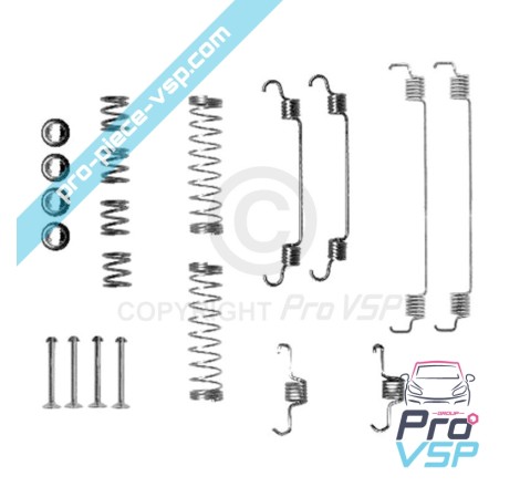Kit spring brake jaws