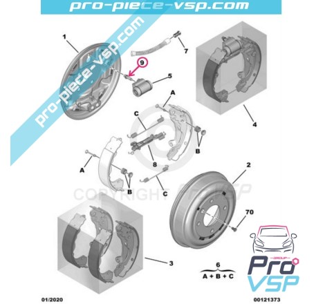 Vis de purge de cylindre de roue origine pour Citroën Ami / Opel Rocks-E / Fiat Topolino / Avec capuchon