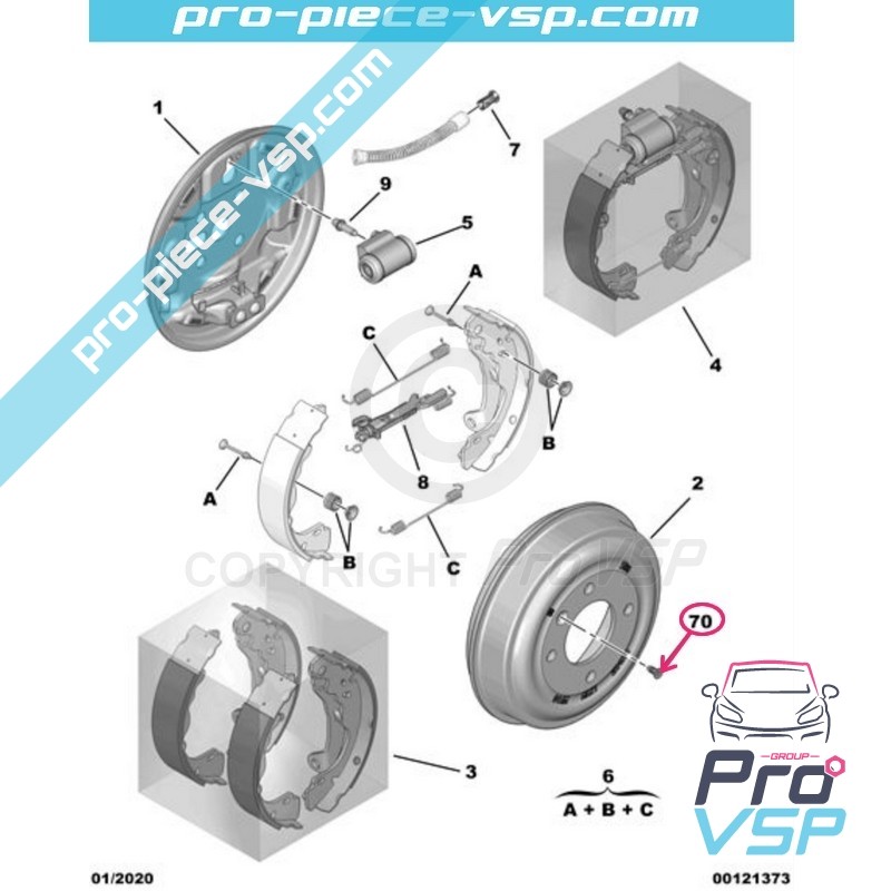 Brake drum screw