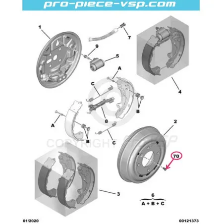 Brake Drum Screw Kit