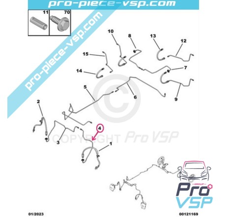 Front left brake hose