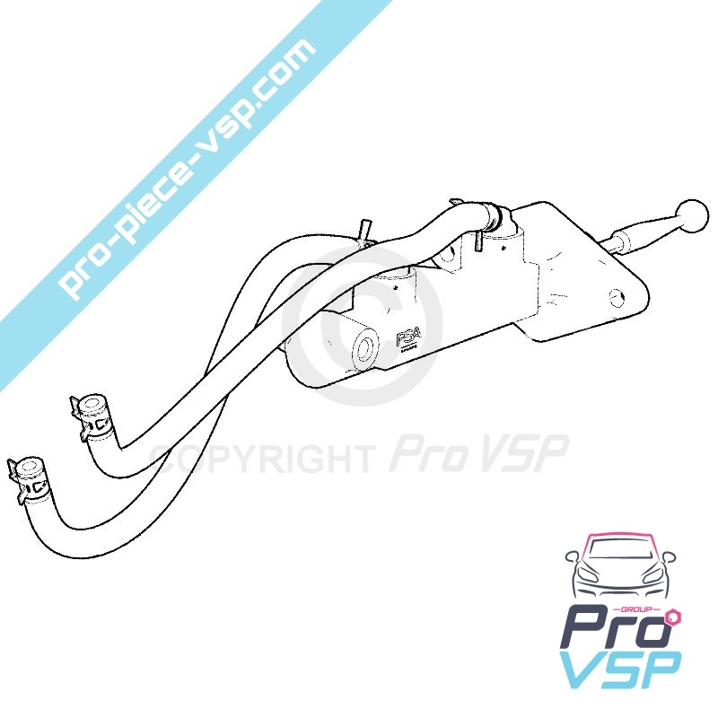 Master Cylinder Origin för Citroën Ami 3: e montering / Opel Rocks-E / Fiat Topolino