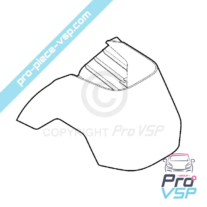 Protezione scusa per pedalare per Citroën Ami 3 ° assemblaggio / Opel Rocks-E / Fiat Topolino