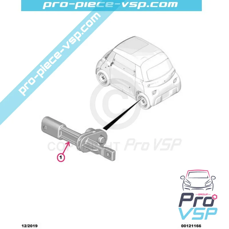 Capteur de vitesse pour Citroën Ami / Opel Rocks-E / Fiat Topolino