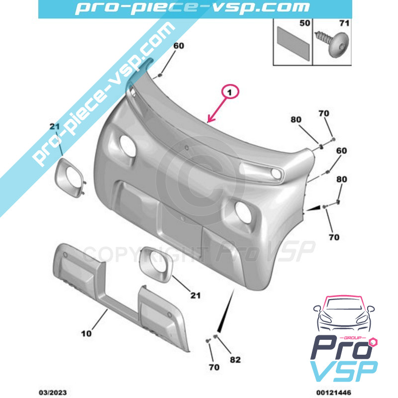 Cache Pour œillet De Remorquage Pare-chocs Arrière Nissan Qashqai 2018 - Pièce De Remplacement 85071-DF60A - Noir