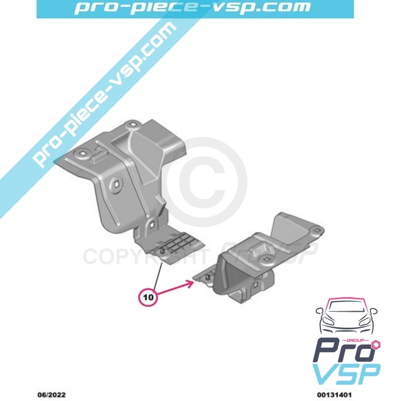 Protección del motor izquierdo