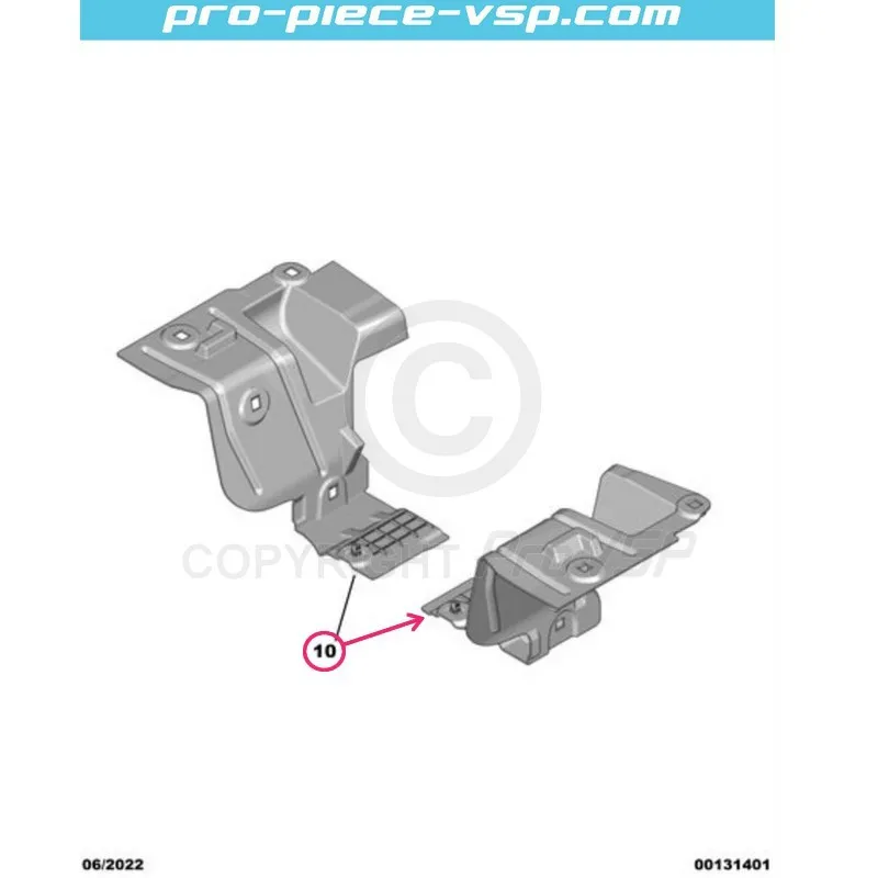 Protection moteur gauche