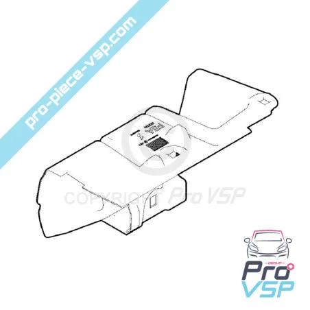 Origen de protección del motor izquierdo para Fiat Topolino