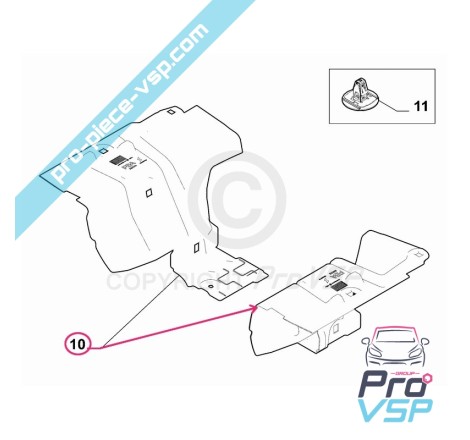 Protecção do motor esquerdo