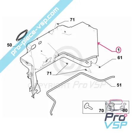 Delantal para Fiat Topolino