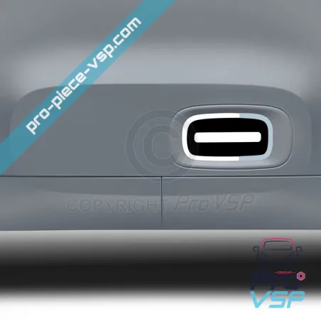 Uși de autocolante mici pentru Citroën Ami / Alb și albastru