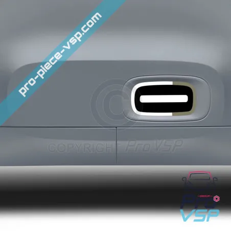 Stickers bas de porte pour Citroën Ami / Blanc et kaki