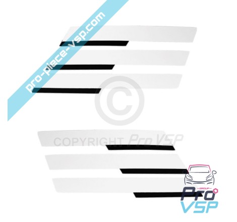 Adesivos de custódia para Citroën Ami / Branco e preto