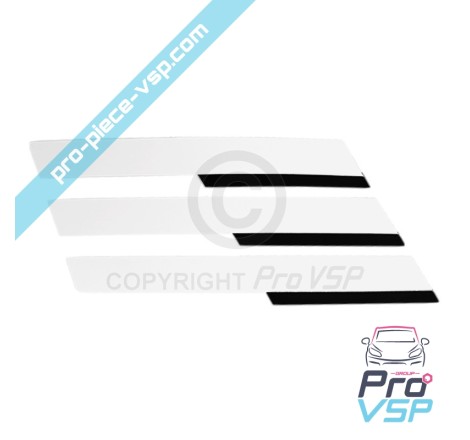 Adesivos de custódia para Citroën Ami / Branco e preto