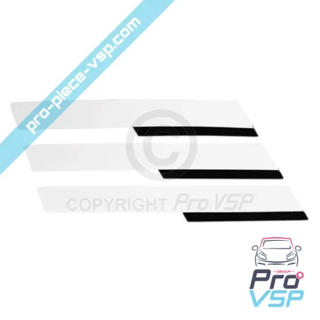 Stickers de custode pour Citroën Ami / Blanc et noir